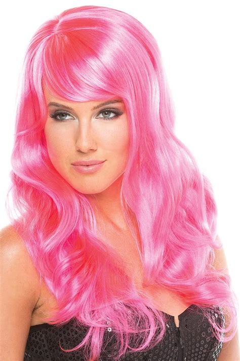 Burlesque Wig Hot Pink Wigs Afashion