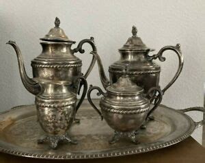 5pc Vintage WM Rogers Silver Plated Coffee Tea Set EBay