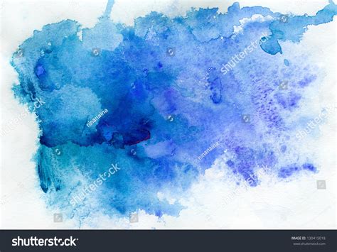 Abstract Blue Watercolor Background Stock Photo 130415018 Shutterstock