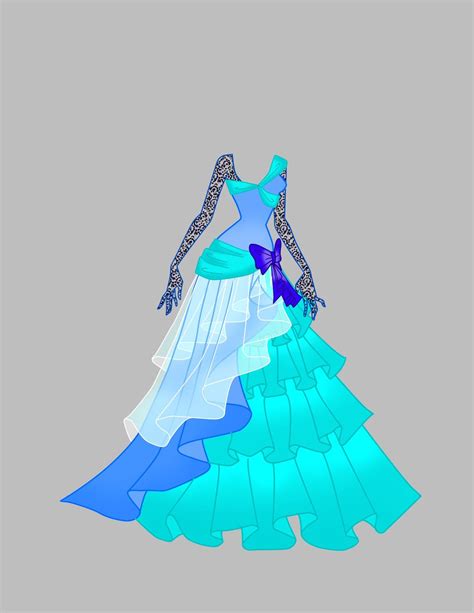 Gown Adoptable Sold Anime Dress Fantasy Clothing Art Clothes
