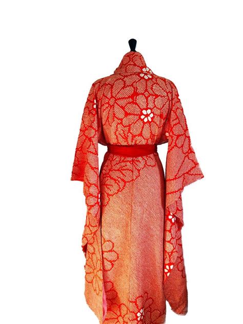 Silk Kimono Shibori Furisode Silk Kimono Recycled Kimono Kimono