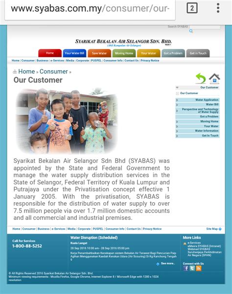 The disruption, which is to facilitate upgrading works at the sungai selangor phase 1 water treatment plant, has been postponed following friday's sudden water cut. Syabas Malaysia Water Disruption Issue - Petitions.net