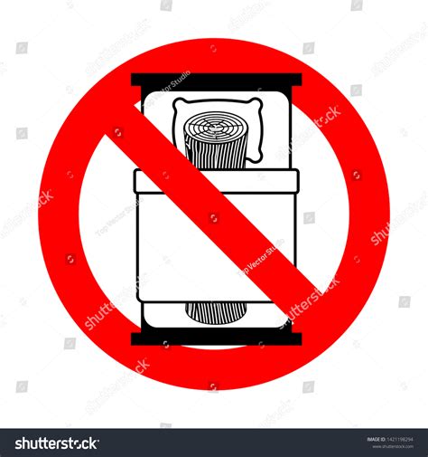 Stop Log Bed Ban Bad Sex Stock Illustration 1421198294