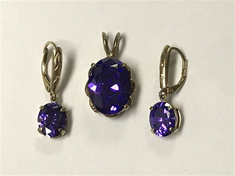 It's hard to beat the convenience of paying by sears card. Auction Exchange USA - Purple Amethyst Pendant and Earrings Set, Sterling Silver