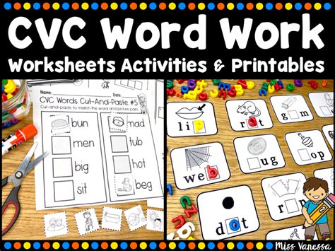 Short Vowel Cvc Worksheets And Printables Teaching Resources
