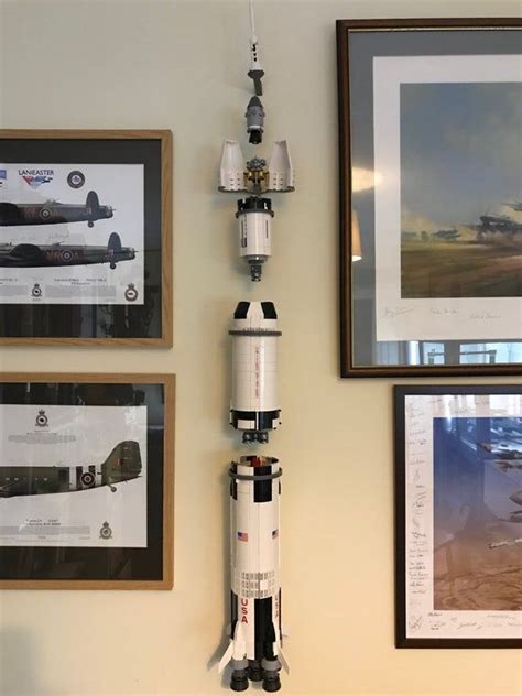 Lego Saturn V Display Stand