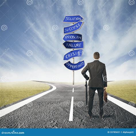 Choose The Correct Way Stock Image Image 33785651