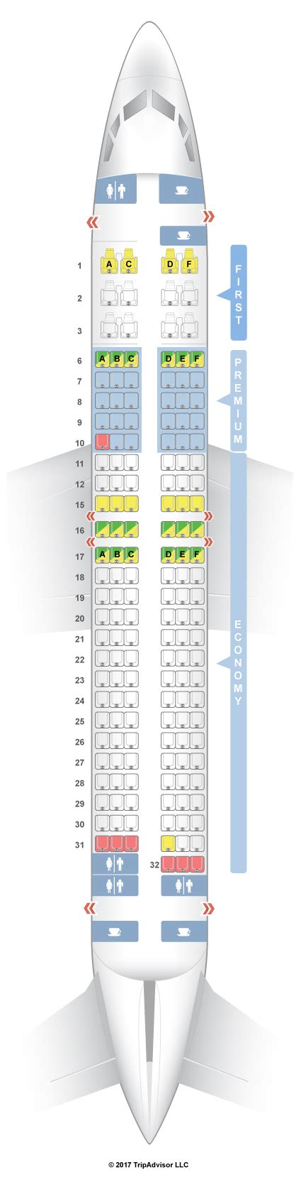 SeatGuru Seat Map Alaska Airlines Boeing Slimline