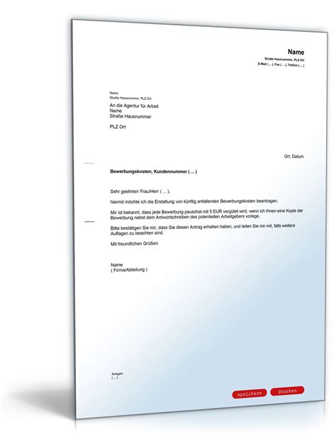 Auf antrag können auch einsteckläufe und einstecksysteme nach anlage 1 abschnitt 1 unterabschnitt 1 nummer 3.3 und 3.6 eingetragen werden. Antrag auf Erstattung von Bewerbungskosten | Muster zum ...