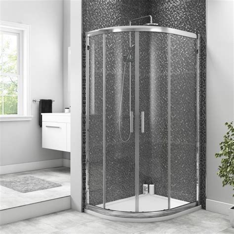 grade a1 offset quadrant sliding shower enclosure 800mm 6mm easy clean glass taylor