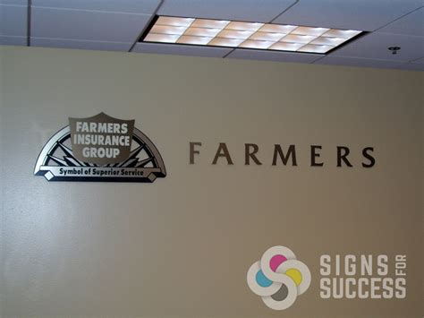 Farmers insurance group is an american insurer group of automobiles, homes and small businesses and also provides other insurance and financ. Metal Laminate on Acrylic or Foam - Signs for Success