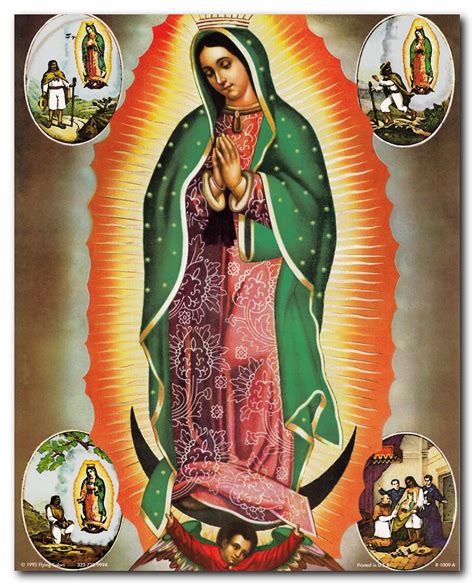 Virgin Mary Our Lady Of Guadalupe Mexican La Virgen De Art Print Poster