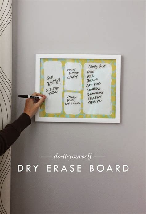 We also bought a basic mirror mounting kit, grand total. DIY Dry Erase Board - Aunt Peaches