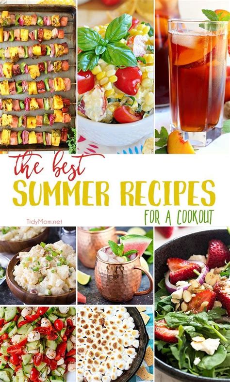 The Best Summer Recipes For A Cookout Summer Recipes Food Recipes