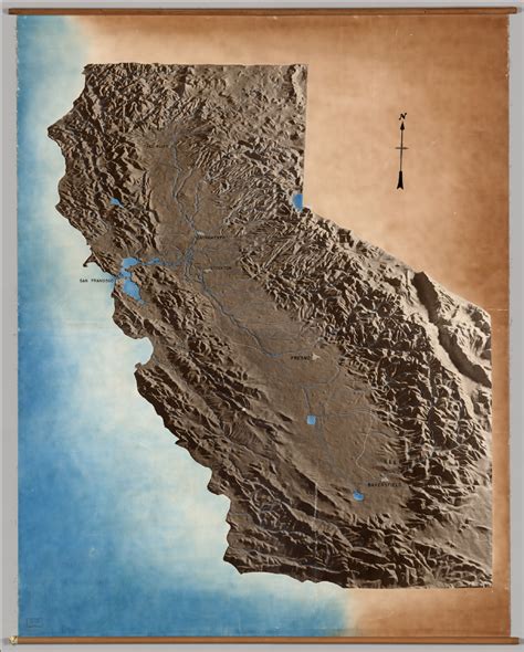 California Physical David Rumsey Historical Map Collection