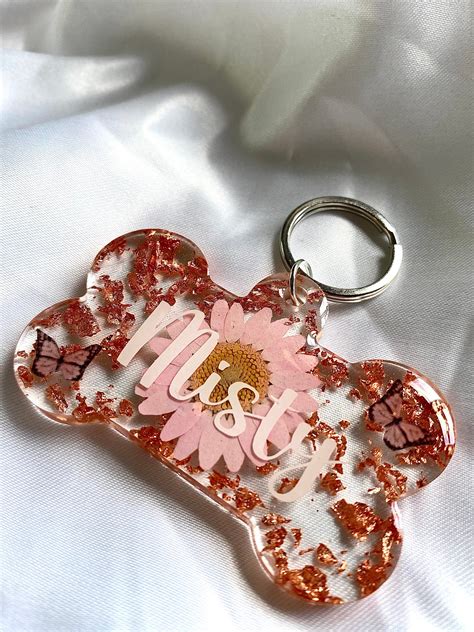personalised-floral-resin-dog-tag-etsy