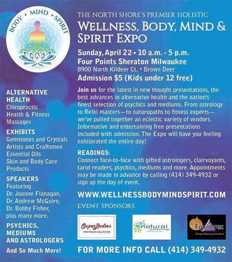 Wellness Body Mind Spirit Expo Add Years To Your Life And Life To Your Years Join Us For