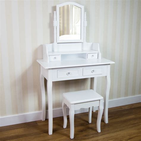 Malm dressing table, white, 47 1/4x16 1/8. Antique French Style White 4 Drawer Dressing Table Set ...
