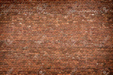 Red Brick Wall Texture Grunge Background With Vignetted