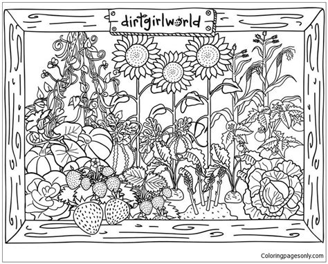 With sheets suitable for every grade from preschool to grade two, young learners of all ages will better grasp the importance of gardening. Dirt Girl World Garden Coloring Page - Free Coloring Pages ...