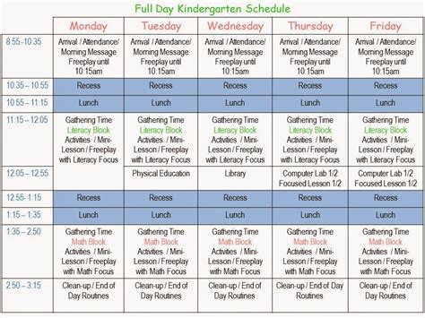 Playfully Happy In Kindergarten Lets Look At The Full Day