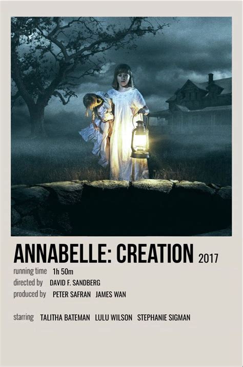 Annabelle Creation Horror Movies Scariest Movie Posters Vintage