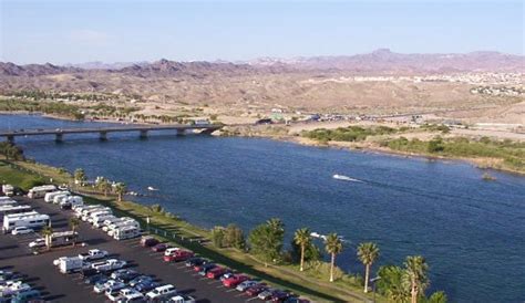 Laughlin Nv Colorado River From Nevada Side Arizona On Right Side