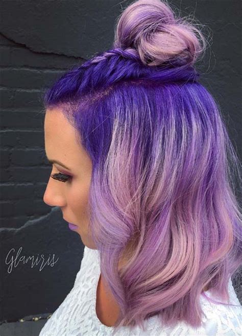 50 lovely purple and lavender hair colors purple hair dyeing tips fashionisers©