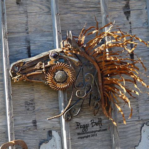 Made in georgia, view our entire collection today. Wildfire - Welded metal horse sculpture made out of ...