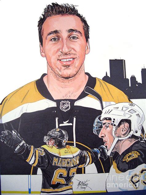 Brad Marchand Boston Bruins Drawing By Neal Portnoy