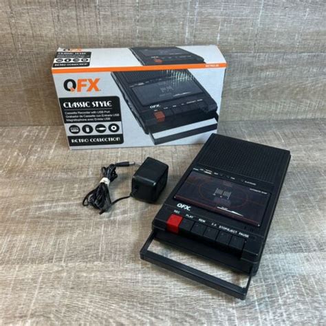 Qfx Retro 39 Shoebox Tape Recorder W Usb Player Cassette Player Built In Mic 606540035870 Ebay