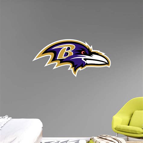 Baltimore Ravens Logo Wall Decal Shop Fathead For Baltimore Ravens Decor