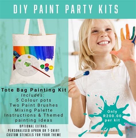 Diy Paint Party Kits Tote Bags Raw Promotions
