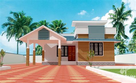 1075 Square Feet Beautiful Home Design With 2 Bedrooms