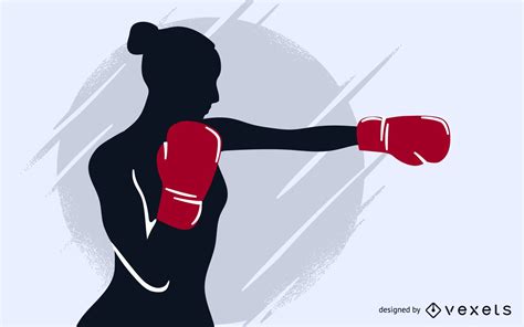 Boxing Girl Vector Vector Download