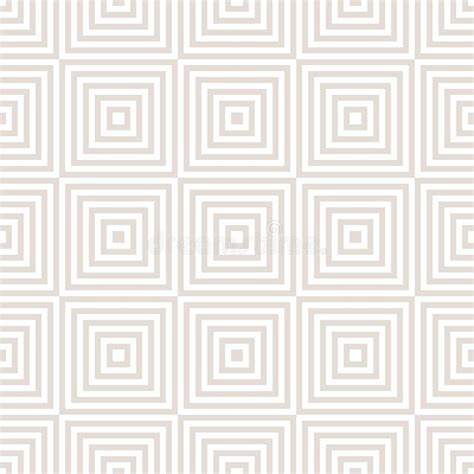 Subtle Vector Geometric Seamless Pattern With Lines Squares White And
