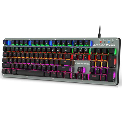 Usb Wired 104 Keys Rgb Blue Switches Mechanical Keyboard Gaming Macro