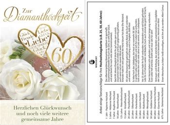 Nutze unsere kostenlosen vorlagen für schöne & einzigartige einladungskarten diamantene hochzeit. Diamantene Hochzeit Karte | Karte