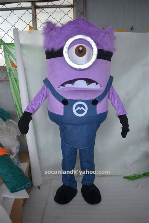 Purple Minions Mascot Costumes For 2014 Halloween Party Halloween