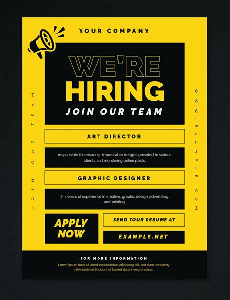 We Are Hiring Free Templates