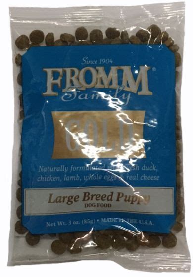 Trust us again, feed only fromm puppy/dog food. Fromm Gold Large Breed Puppy Dry Dog Food - Sample