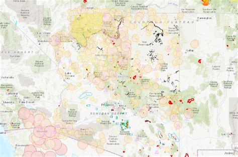 Interactive Map Of Natural Hazards In Arizona American Geosciences