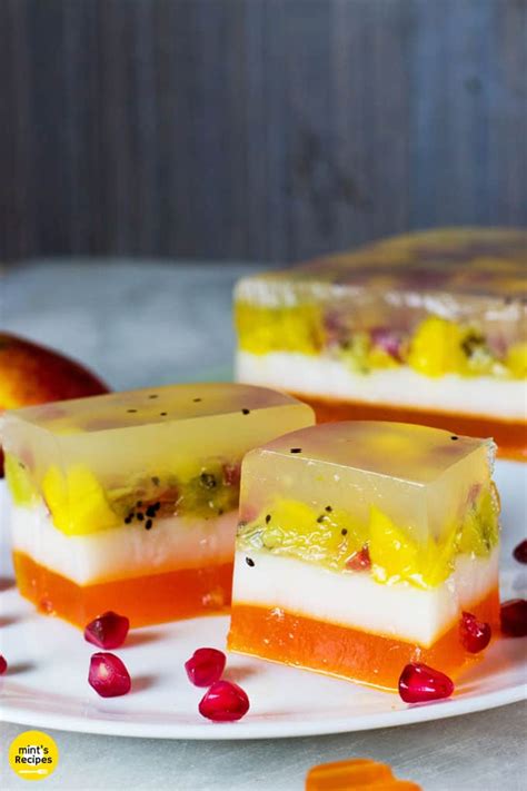 How To Make Fruit Jelly Cake Dessert Mints Recipes