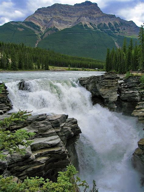 Mount Kerkeslin And The Athabasca Falls Another Gorgeous M Flickr