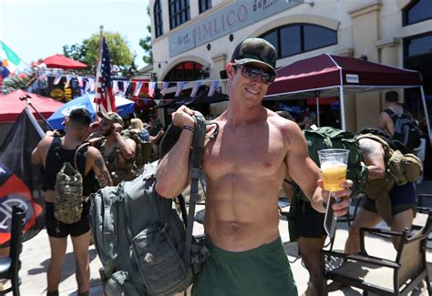 marines march through houston in their undies for a cause