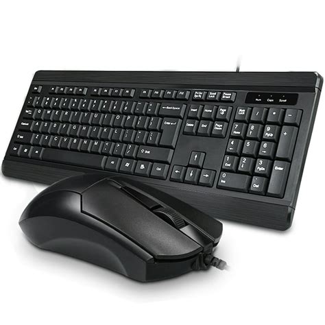 Usb Wired Mouse Keyboard Set 1200dpi Mice Mechanical Feeling Full