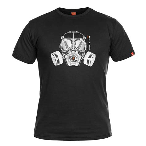 Koszulka T Shirt Pentagon Gas Mask Black K09012 01 Sklep