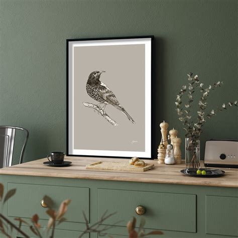 Regent Honeyeater Australian Bird In Pine Cone Fine Art Print