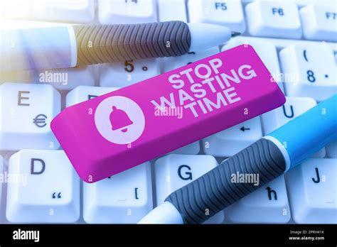 Conceptual caption Stop Wasting Time, Concept meaning Organizing