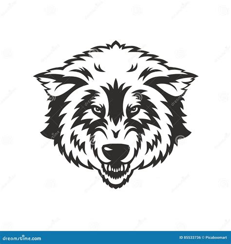 Wolf Head Mascot Stock Vector Illustration Of Mammal 85533736